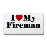 I Love My Fireman Medium Bar Mat