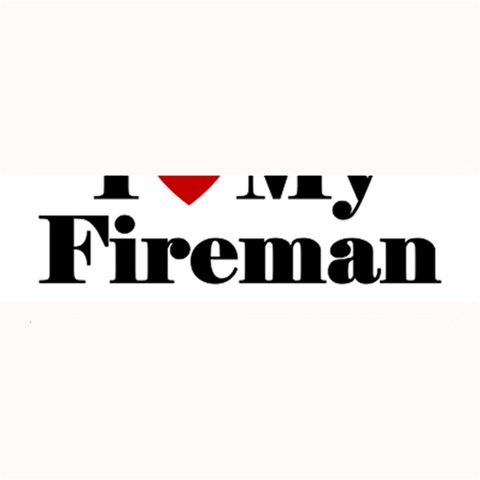 I Love My Fireman Large Bar Mat from ArtsNow.com 32 x8.5  Bar Mat