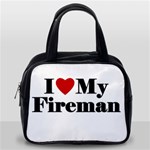 I Love My Fireman Classic Handbag (One Side)