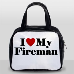 I Love My Fireman Classic Handbag (Two Sides) from ArtsNow.com Front