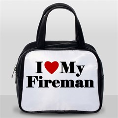 I Love My Fireman Classic Handbag (Two Sides) from ArtsNow.com Back