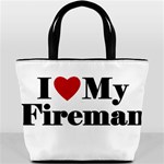 I Love My Fireman Bucket Bag