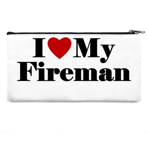 I Love My Fireman Pencil Case from ArtsNow.com Back