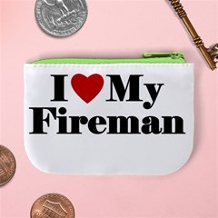 I Love My Fireman Mini Coin Purse from ArtsNow.com Back