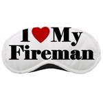 I Love My Fireman Sleeping Mask