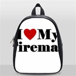 I Love My Fireman School Bag (Small)