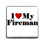 I Love My Fireman Memory Card Reader (Square 5 Slot)