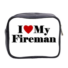 I Love My Fireman Mini Toiletries Bag (Two Sides) from ArtsNow.com Back