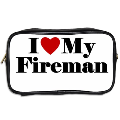 I Love My Fireman Toiletries Bag (Two Sides) from ArtsNow.com Back