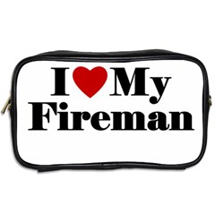 I Love My Fireman Toiletries Bag (Two Sides) from ArtsNow.com Back