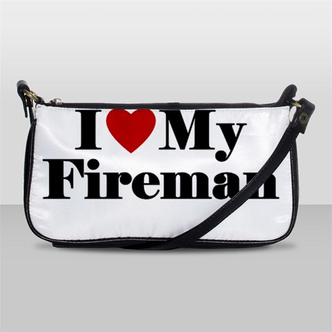 I Love My Fireman Shoulder Clutch Bag from ArtsNow.com Front