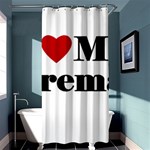 I Love My Fireman Shower Curtain 36  x 72  (Stall)