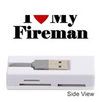 I Love My Fireman Memory Card Reader (Stick)