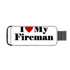 I Love My Fireman Portable USB Flash (Two Sides) from ArtsNow.com Front