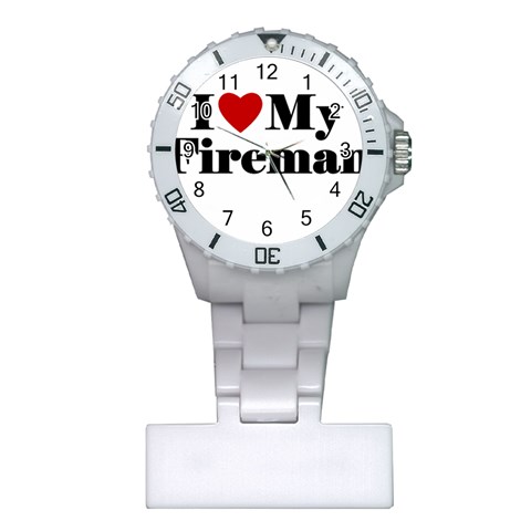 I Love My Fireman Plastic Nurses Watch from ArtsNow.com Front