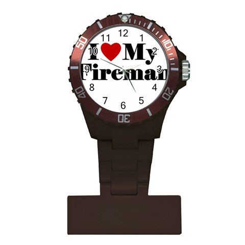 I Love My Fireman Plastic Nurses Watch from ArtsNow.com Front