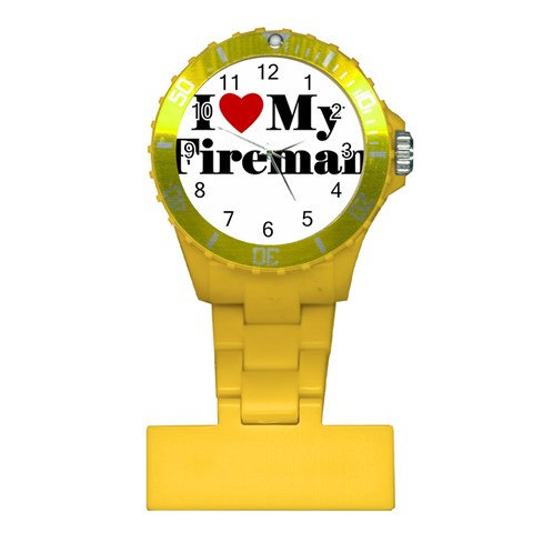 I Love My Fireman Plastic Nurses Watch from ArtsNow.com Front