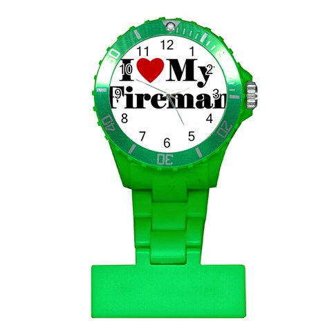 I Love My Fireman Plastic Nurses Watch from ArtsNow.com Front