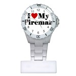 I Love My Fireman Plastic Nurses Watch