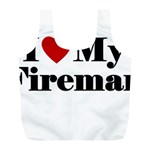 I Love My Fireman Full Print Recycle Bag (L)