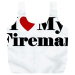 I Love My Fireman Full Print Recycle Bag (XL)