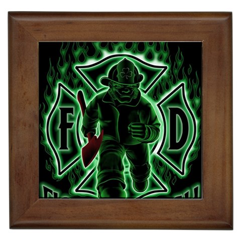 Fighting Irish Framed Tile from ArtsNow.com Front