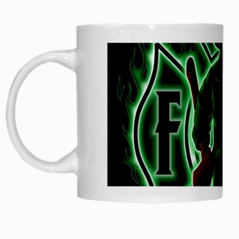 Fighting Irish White Mug from ArtsNow.com Left