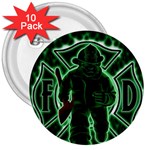 Fighting Irish 3  Button (10 pack)