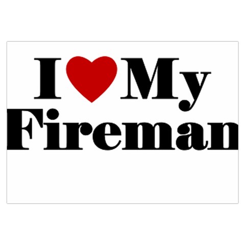 I Love My Fireman Samsung Galaxy Note 4 Case (White) from ArtsNow.com Front