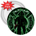 Fighting Irish 3  Button (100 pack)