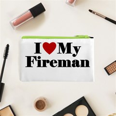 I Love My Fireman Cosmetic Bag (XS) from ArtsNow.com Back