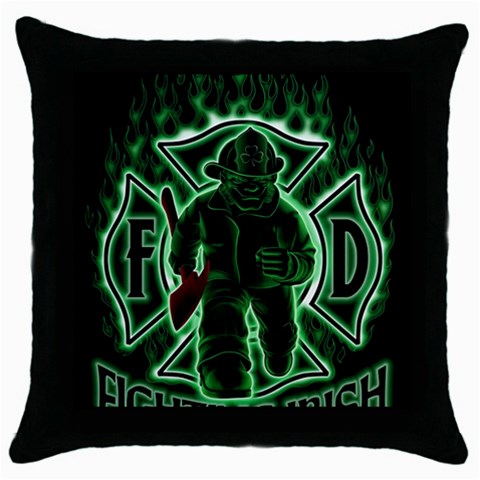 Fighting Irish Throw Pillow Case (Black) from ArtsNow.com Front