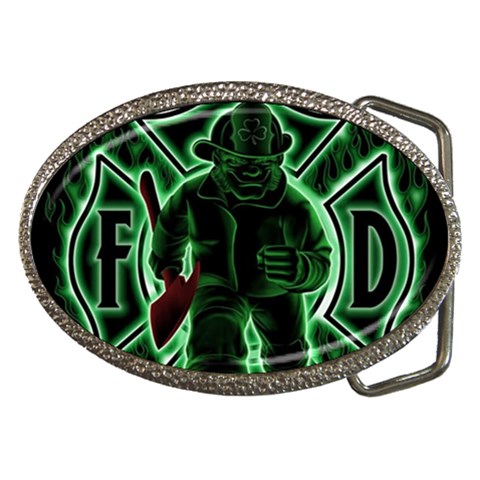 Fighting Irish Belt Buckle from ArtsNow.com Front