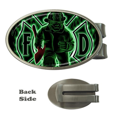 Fighting Irish Money Clip (Oval) from ArtsNow.com Front