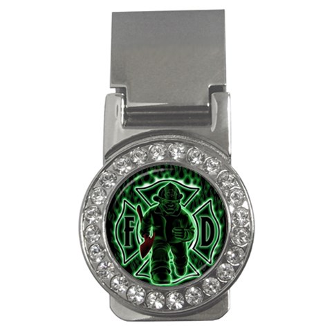 Fighting Irish Money Clip (CZ) from ArtsNow.com Front