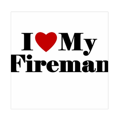 I Love My Fireman Duvet Cover (Full/ Double Size) from ArtsNow.com Front