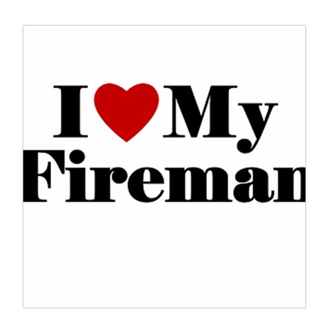 I Love My Fireman Duvet Cover (Queen Size) from ArtsNow.com Front