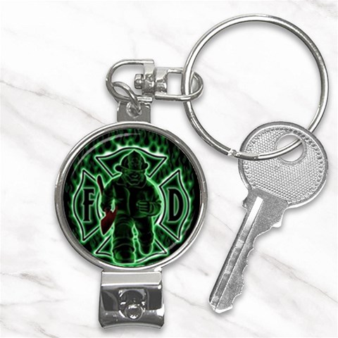 Fighting Irish Nail Clippers Key Chain from ArtsNow.com Front