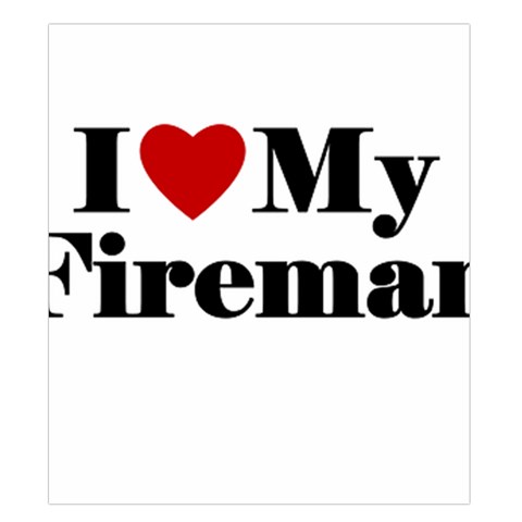 I Love My Fireman Duvet Cover Double Side (King Size) from ArtsNow.com Front