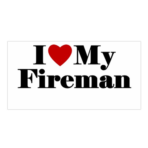 I Love My Fireman Satin Shawl from ArtsNow.com Front