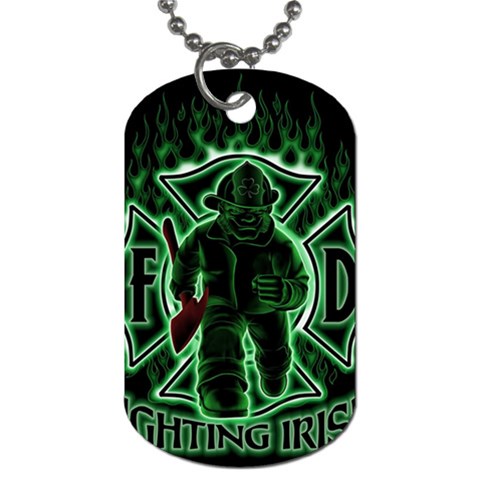 Fighting Irish Dog Tag (One Side) from ArtsNow.com Front