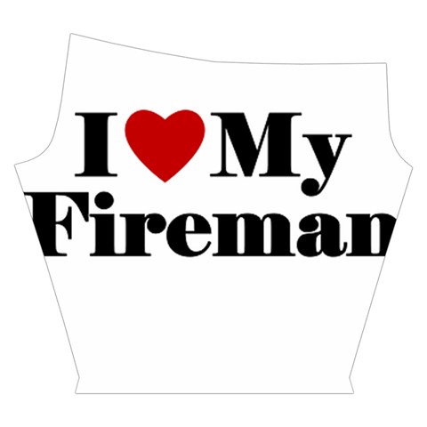 I Love My Fireman Yoga Cropped Leggings from ArtsNow.com Right