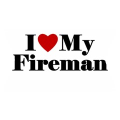 I Love My Fireman Yoga Cropped Leggings from ArtsNow.com Waistband Front