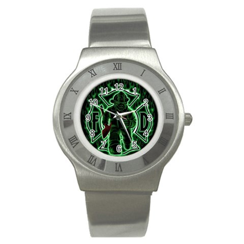 Fighting Irish Stainless Steel Watch from ArtsNow.com Front