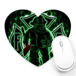 Fighting Irish Heart Mousepad