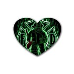 Fighting Irish Rubber Coaster (Heart)