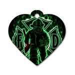 Fighting Irish Dog Tag Heart (One Side)