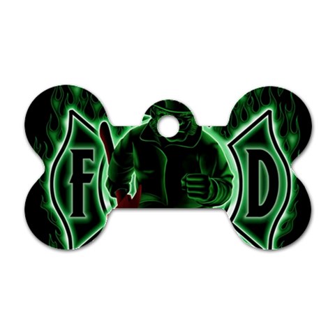 Fighting Irish Dog Tag Bone (One Side) from ArtsNow.com Front