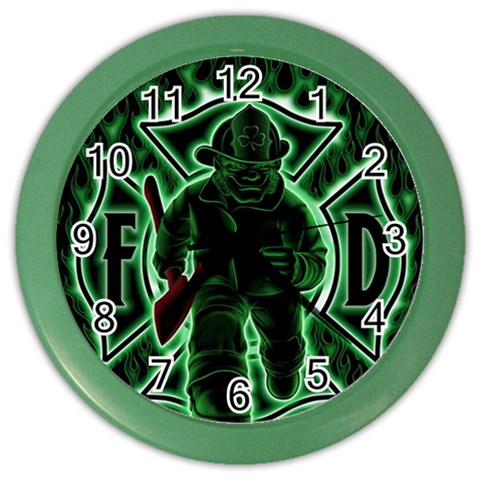 Fighting Irish Color Wall Clock from ArtsNow.com Front