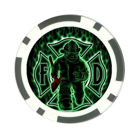 Fighting Irish Poker Chip Card Guard from ArtsNow.com Front